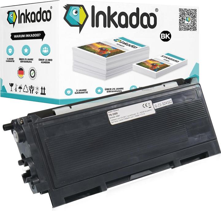 Actual product image Inkadoo Compatible toner for Brother Fax 2825 Series (FC)