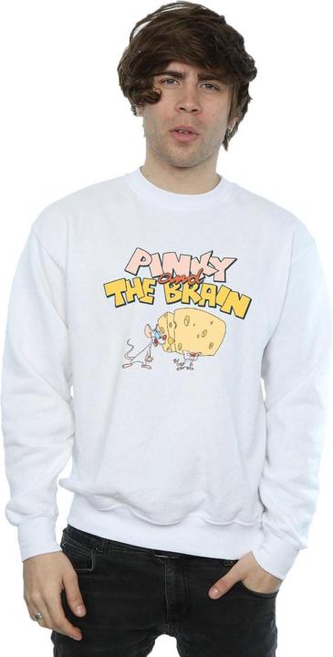 Immagine prodotto Animaniacs Pinky And The Brain Cheese Head Felpa Uomo (4XL)