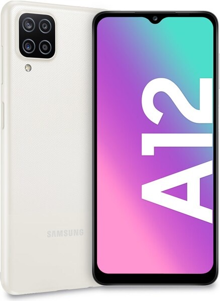 Produktbild Samsung Galaxy A12 EU (64 GB, White, 6.50", Hybrid Dual SIM, 48 Mpx, 4G)