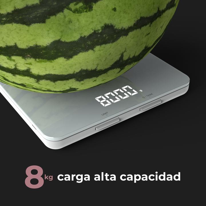 Actual product image Aeno smart kitchen scaleMin/Max load: /8kgDimensions: 8mmBluetooth version: 4.2PID: wuimqx21