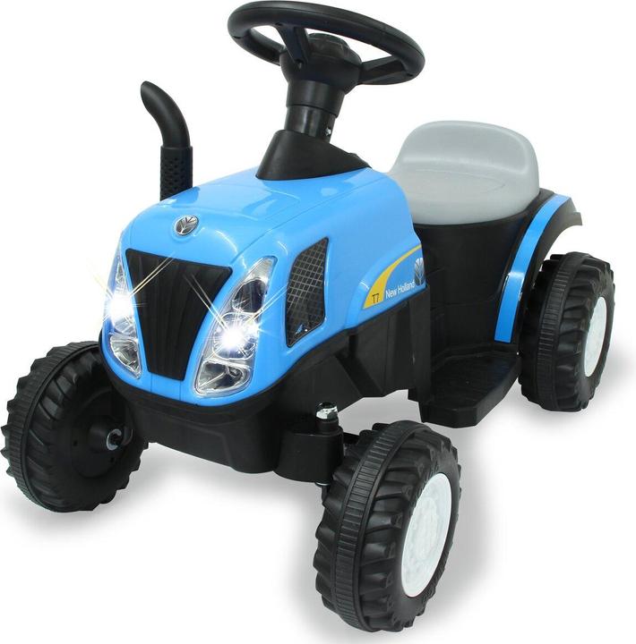Immagine prodotto Jamara Trattore ride-on New Holland con rimorchio blu 6V (6 V)