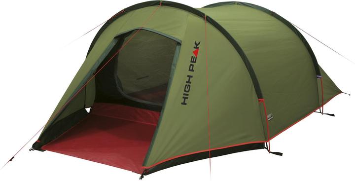 High Peak Zeltdrachen 2, grün, 10188 (Tunnelzelt, 3.30 kg, 2 Personen)