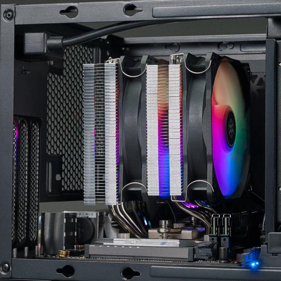 Immagine prodotto Silverstone SST-HYD120-ARGB-V2, raffreddatore di CPU AR8 (153 mm)