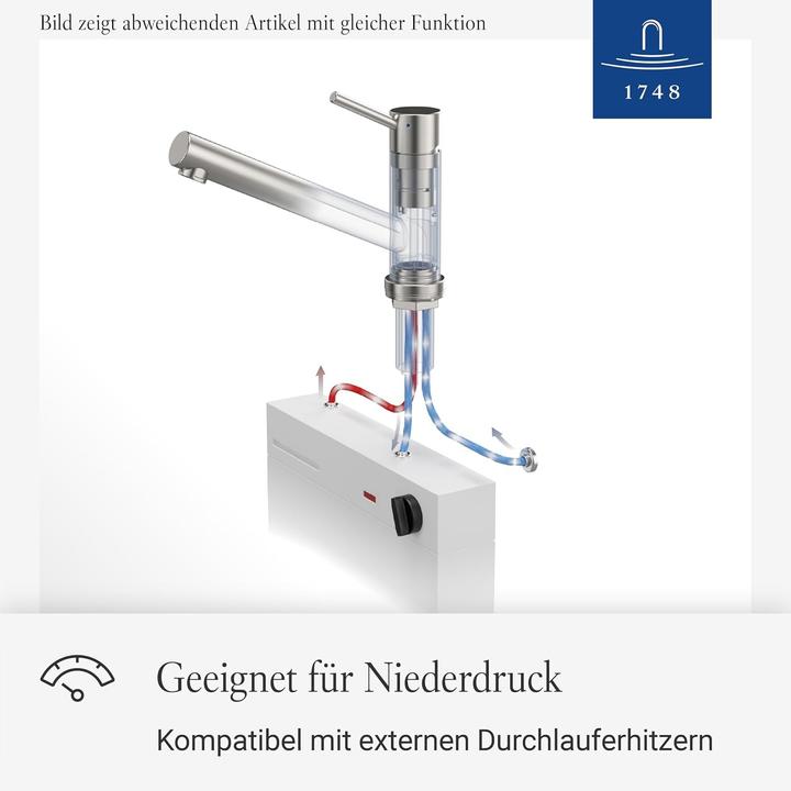 Produktbild Villeroy & Boch Como Niederdruck Küchenarmatur, aus Edelstahl