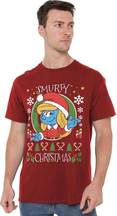 Produktbild The Smurfs TShirt weihnachtliches Design (L)