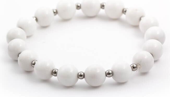 Immagine prodotto Beneto Bracciale di perle di giada bianca MINK31 / 17 (L)