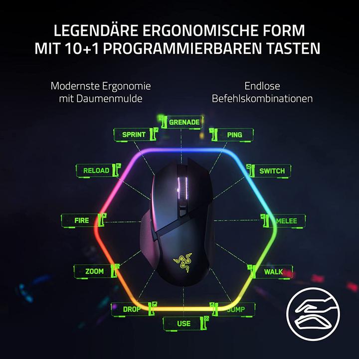 Image du produit Razer Basilisk V3 Pro (Sans fil, Filaire)