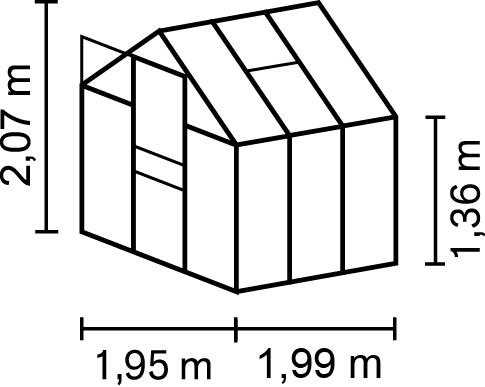 Produktbild Vitavia Gewächshaus Apollo 3800
