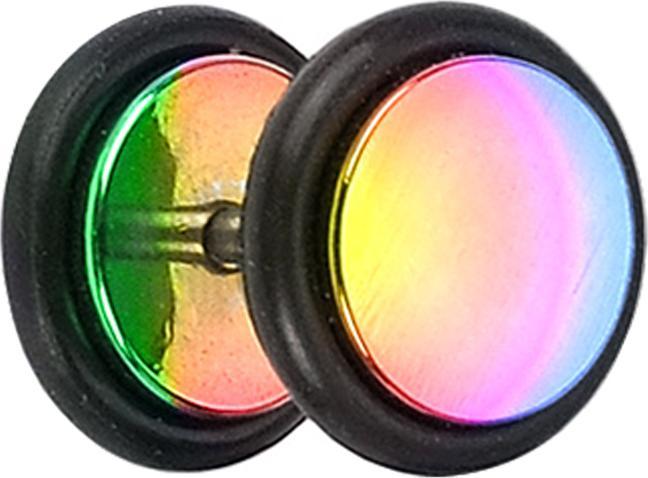 Immagine prodotto Star Piercing Finto tappo colorato con O-ring (senza ottone, Acciaio chirurgico 316L)