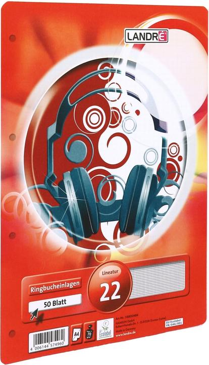 Actual product image Landré A4 loose leaf dividers