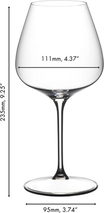 Produktbild Riedel Grape Pinot Noir / Nebbiolo / Aperitivo Weingläser (75 cl, 2 Gläser, Rotweingläser)