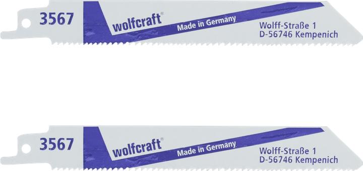 Produktbild wolfcraft 2 Säbelsägebl. BiM, Univ., grob, L=150mm