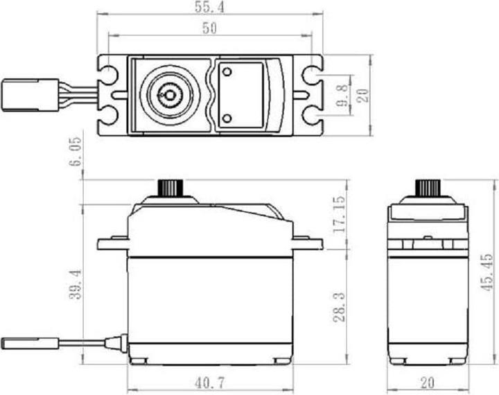 Actual product image Savöx Servo SC-0352 Digital