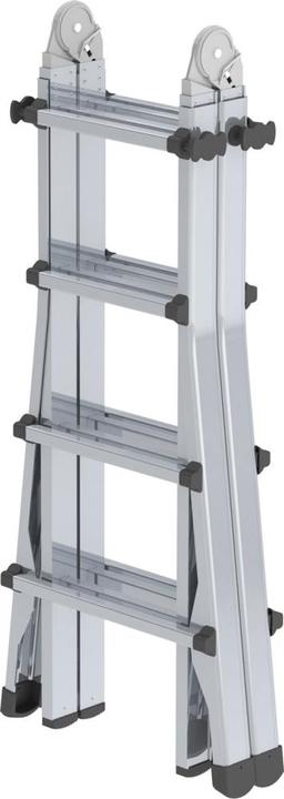 Produktbild Munk Teleskopleiter 4-teilig ohne Traverse 4x4 Sprossen (Teleskopleiter, 420 cm)