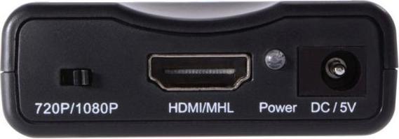 Immagine prodotto Hapena Convertitore da Scart a HDMI 2451010002, 720/1080p, alimentazione USB