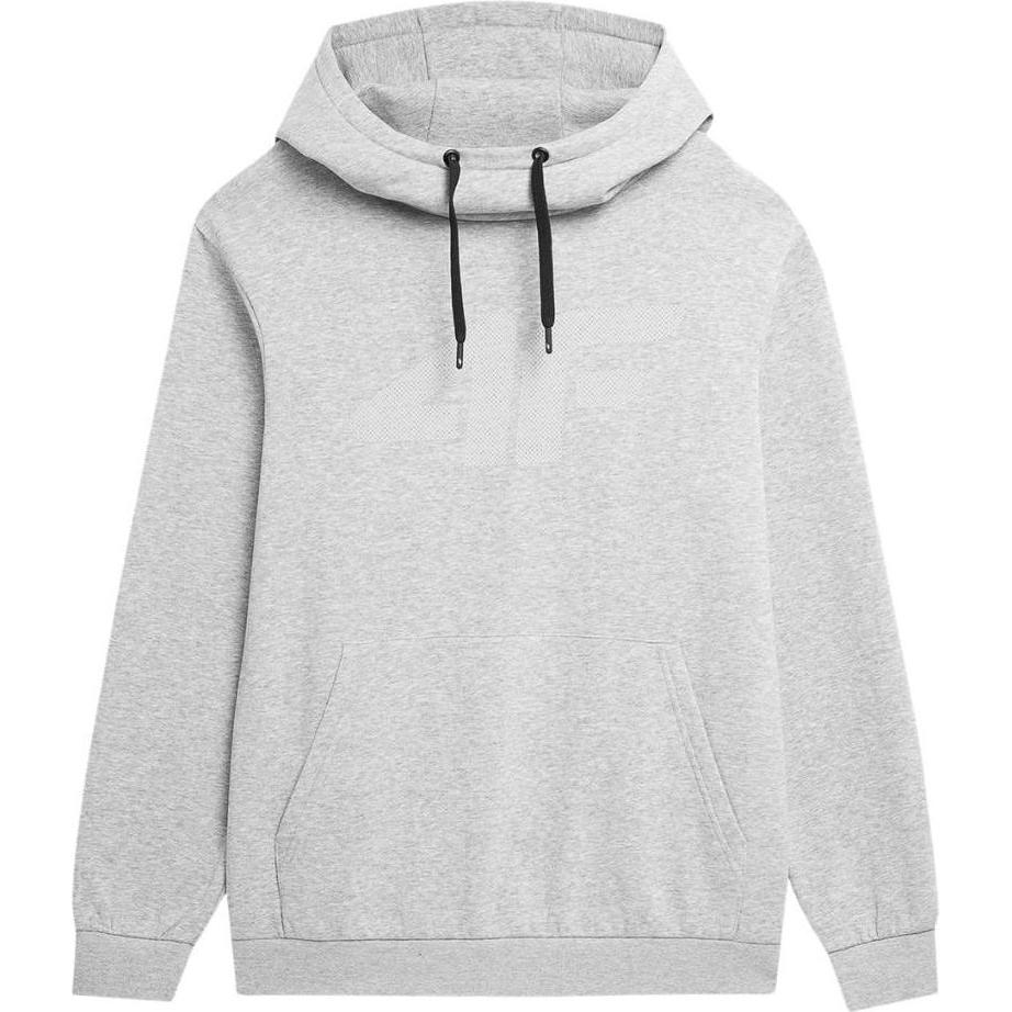 4F, Herren, Pullover, Men's sweater H4L22-BLM352 Cold light gray melange. XXL, Grau, (XXL)