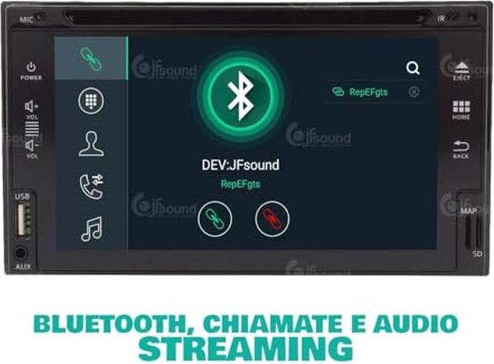 Actual product image JFSound Android GPS Bluetooth WiFi USB DAB+ Touchscreen CarPlay Android Auto DVD Head Unit (Android car, Apple Carplay)