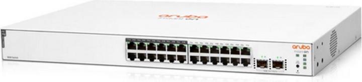 HPE E Aruba Instant On 1830 Switch 2 SFP Ports, 12 PoE, 1U, Layer 2, Plug and Play, DOS (26 ports)
