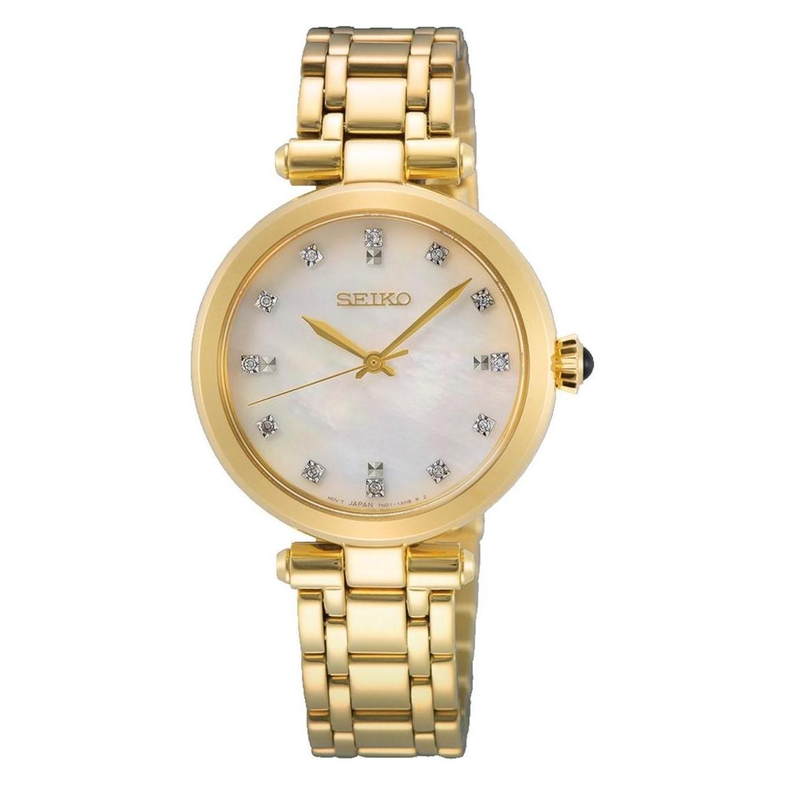 Seiko, Armbanduhr, Quarz, Gold, (Analoguhr, 29 mm)