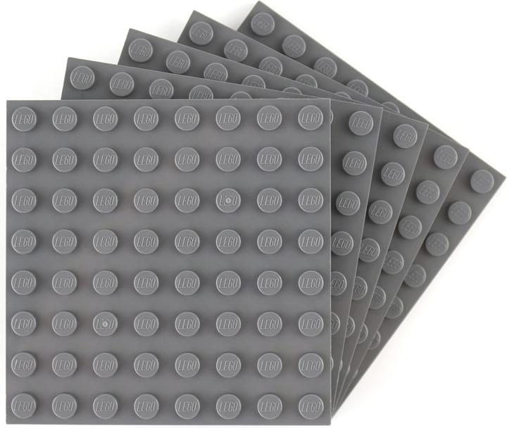 Immagine prodotto LEGO Piastre da costruzione 8x8 Grigio scuro - Le piastre possono essere costruite su entrambi i lati - (41539, Accessori LEGO)