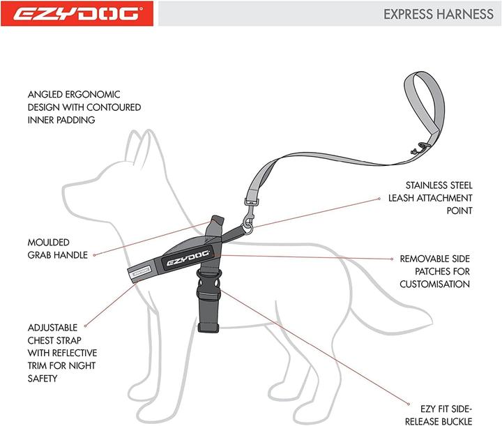 Actual product image EzyDog Express Harness (M, Dog)