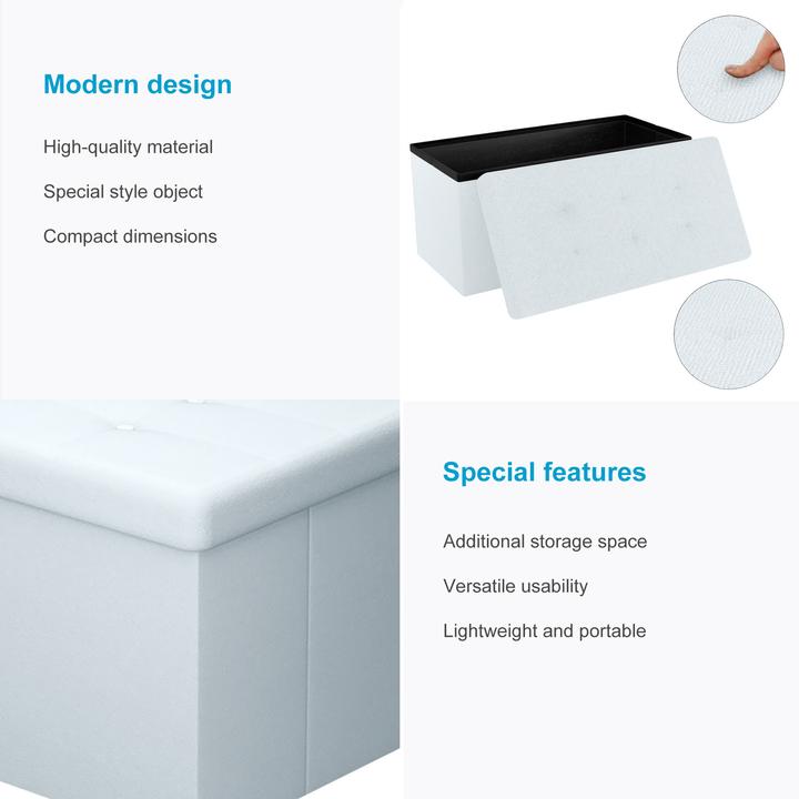 Produktbild Intirilife Sitzbank OPALIN WEISS (78.38 cm)