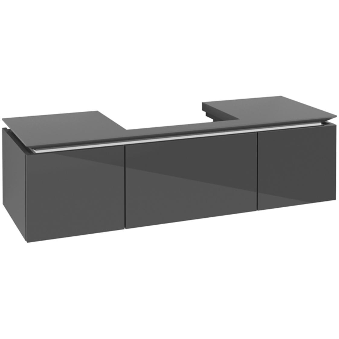 Villeroy & Boch, Waschbeckenunterschrank, Legato Waschtischunterschrank B684, 1400x380x500mm, Waschtisch mittig