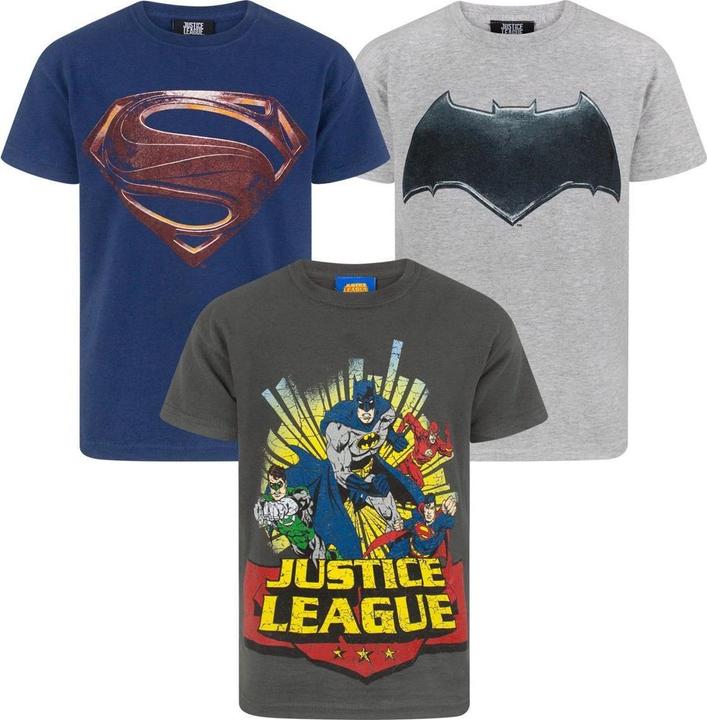 Immagine prodotto Justice League Maglietta Ragazzi Misura Confezione 3 (158, 164)