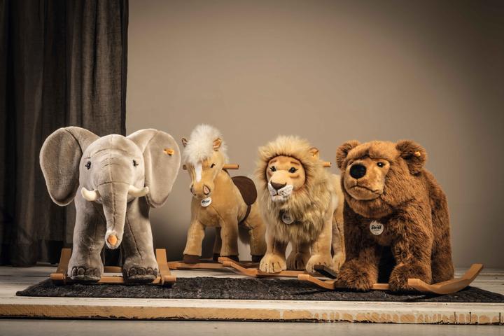 Image du produit Steiff Animal à bascule Leo Lion beige 70cm