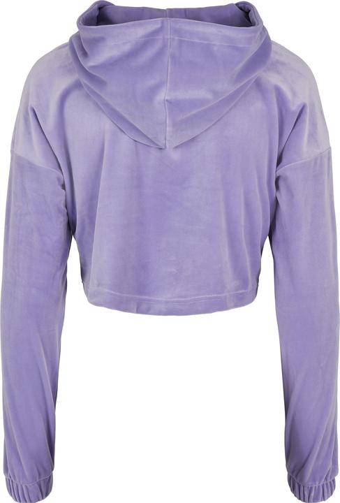 Actual product image Urban Classics Ladies Cropped Velvet Oversized Hoody (M)