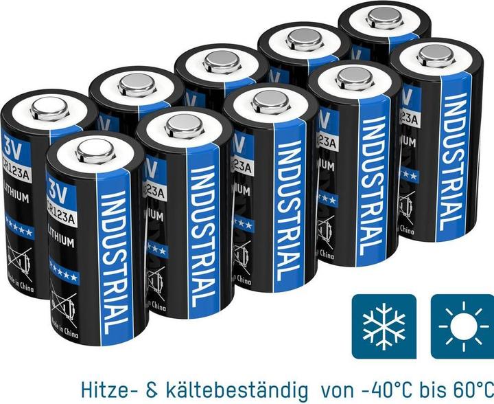 Produktbild Ansmann Industrial (10 Stk., CR123A, 1500 mAh)