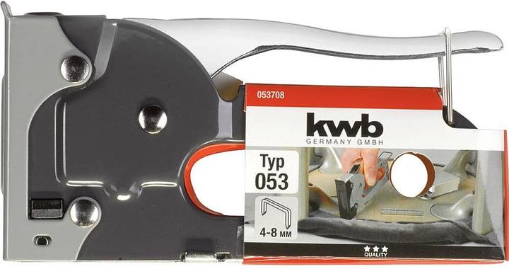 Actual product image kwb 053708 Hand tacker Staple type 53F Staple length 4 - 8 mm