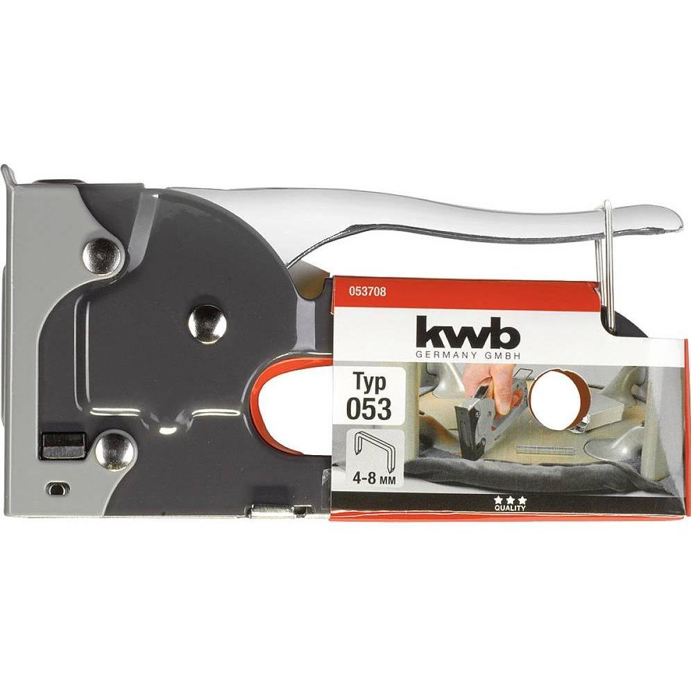 Thumbnail - kwb, Tacker + Nagelpistole, 053708 Handtacker Klammerntyp Typ 53F Klammernlänge 4 - 8 mm