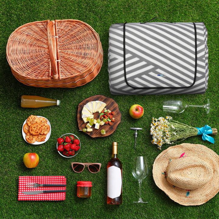 Actual product image Relaxdays Picnic blanket
