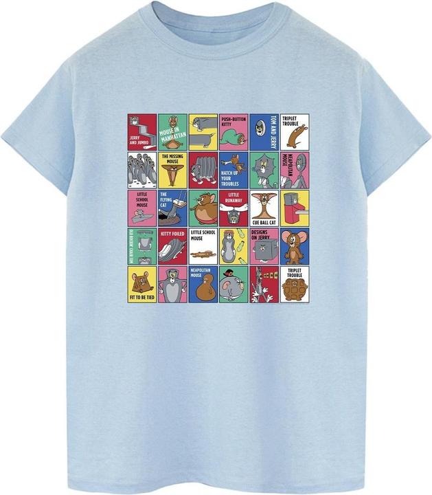 Immagine prodotto Tom & Jerry Grid Squares Maglietta Ampia Donna (XXL)