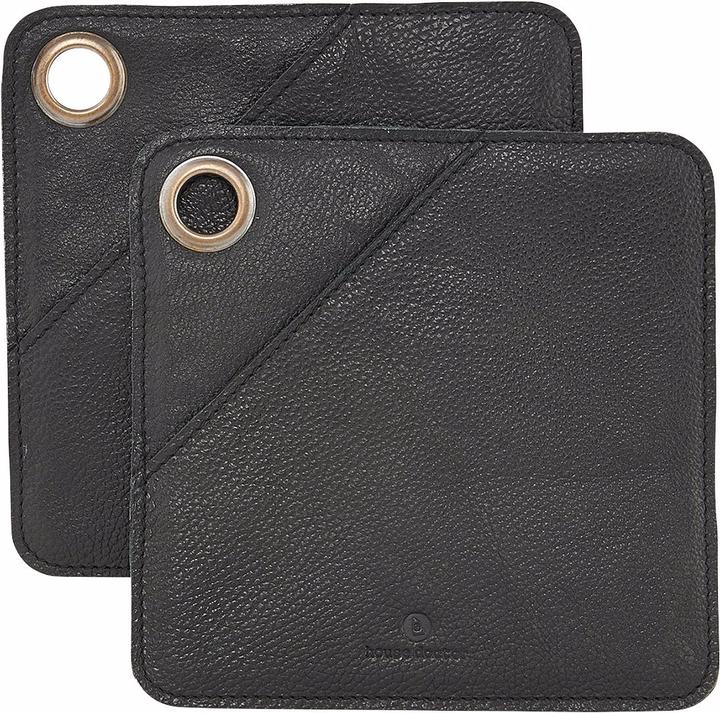 Actual product image House Doctor Pot holder, Square, Black (Buffalo skin)