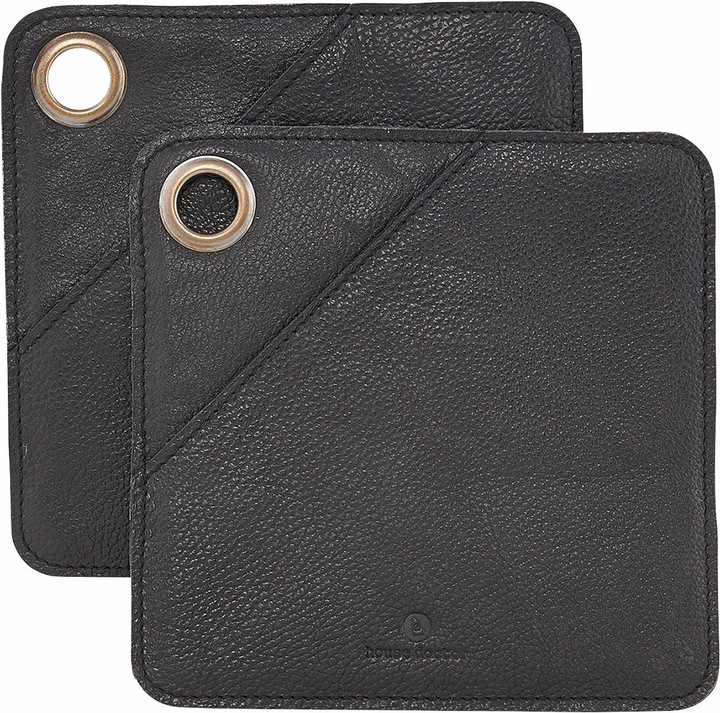 Actual product image House Doctor Pot holder, Square, Black (Buffalo skin)