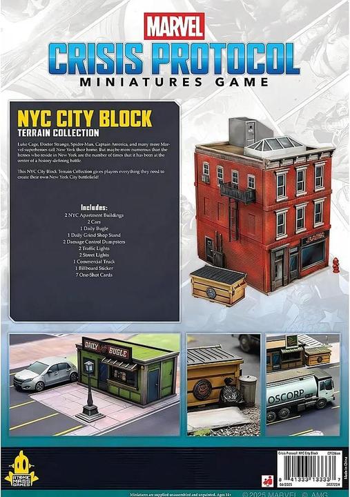 Produktbild Atomic Mass Games Marvel Crisis Protocol - NYC City Block EN (Kunststoff)
