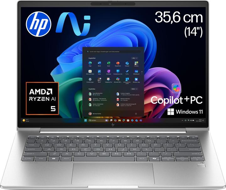 Produktbild HP EliteBook 6 G1a (14", 512 GB, 32 GB, DE, AMD Athlon II P340)