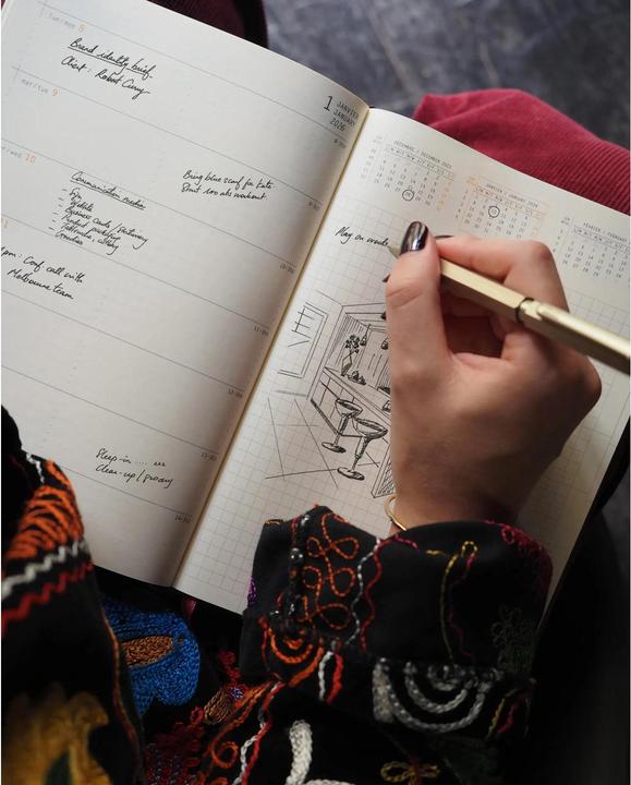 Actual product image Rhodia Webplanner2026 A5 Horiz sage (A5)