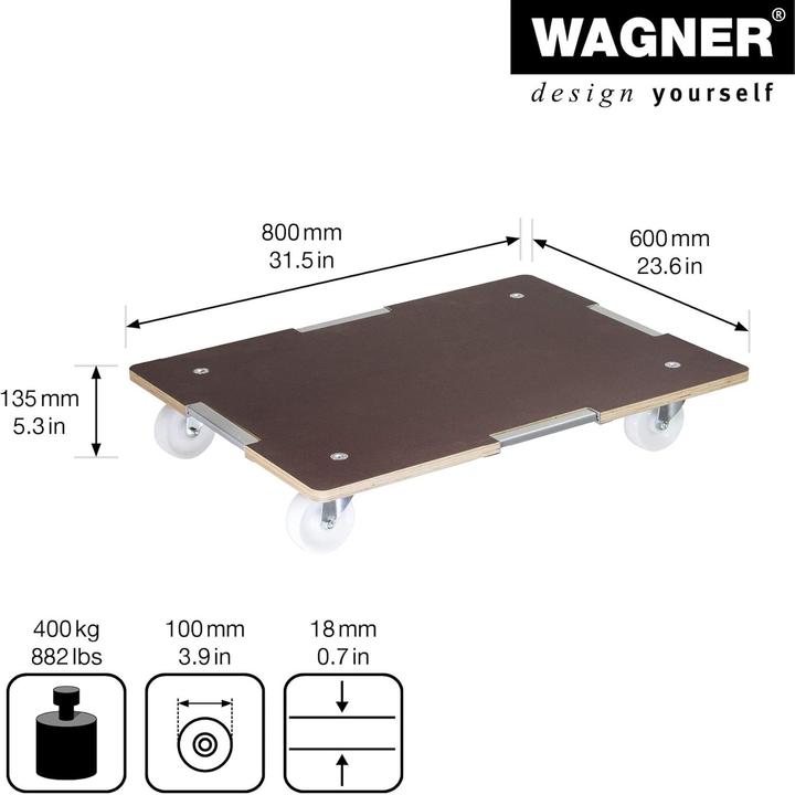 Produktbild Wagner System Transportroller BARRERA (400 kg)