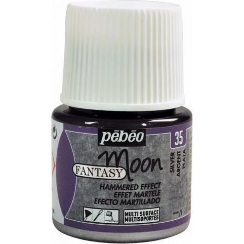 Pebeo, Künstlerfarbe + Bastelfarbe, Fantasy Moon (Silber, 45 ml)