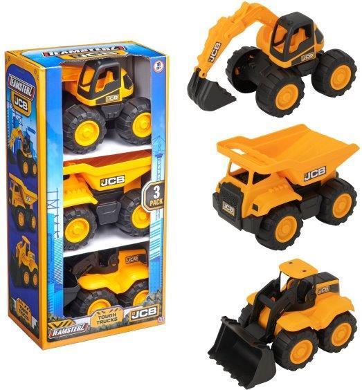 Actual product image Teamsterz TZ JCB Tough Trucks set, 3pcs