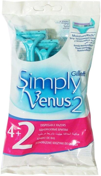 Actual product image Dior RAZORS VENUS SIMPLY2 4+2UNITS