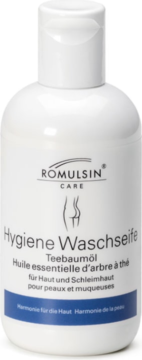 Produktbild Romulsin Hygiene Waschseife Teebaumöl (250 ml, Intimwaschlotion)