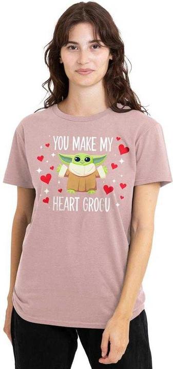 Immagine prodotto Star Wars You Make My Heart Maglietta Grogu Donna (L)