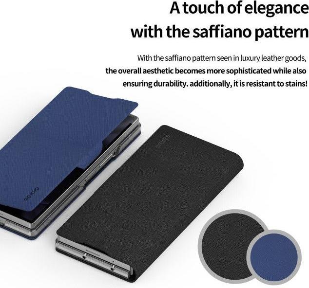 Actual product image GCS etui Bonnet Diary Sam Z Fold6 czarny/black AR10-02033A (Samsung Galaxy Z Fold6)