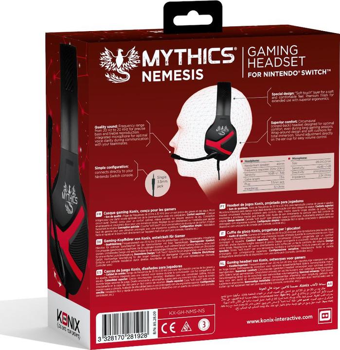 Actual product image Konix Mythics Nemesis (Cable)