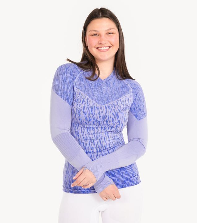 Image du produit Kipsta Maillot de football à manches longues homme/femme - Keepdry gris/violet (XL)