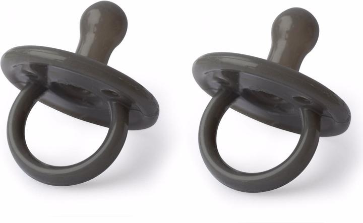Filibabba Silicone pacifier 2-pack - Stone grey (2x, 0 - 36 Months)